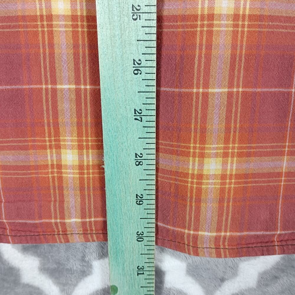 Scottevest TEC Button Down Shirt Men XL Plaid 6 Pocket - Picture 7 of 13